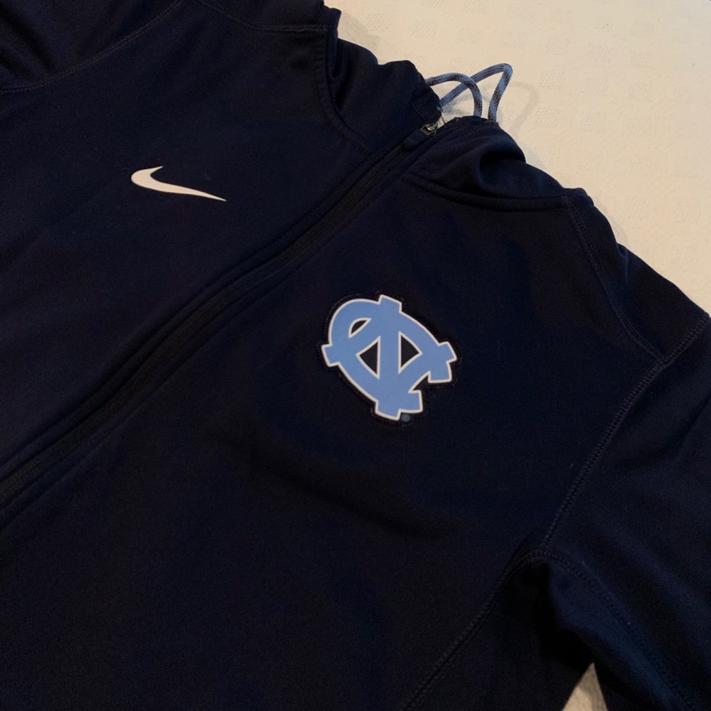 Nike UNC Navy Zip Therma-fit Hoodie